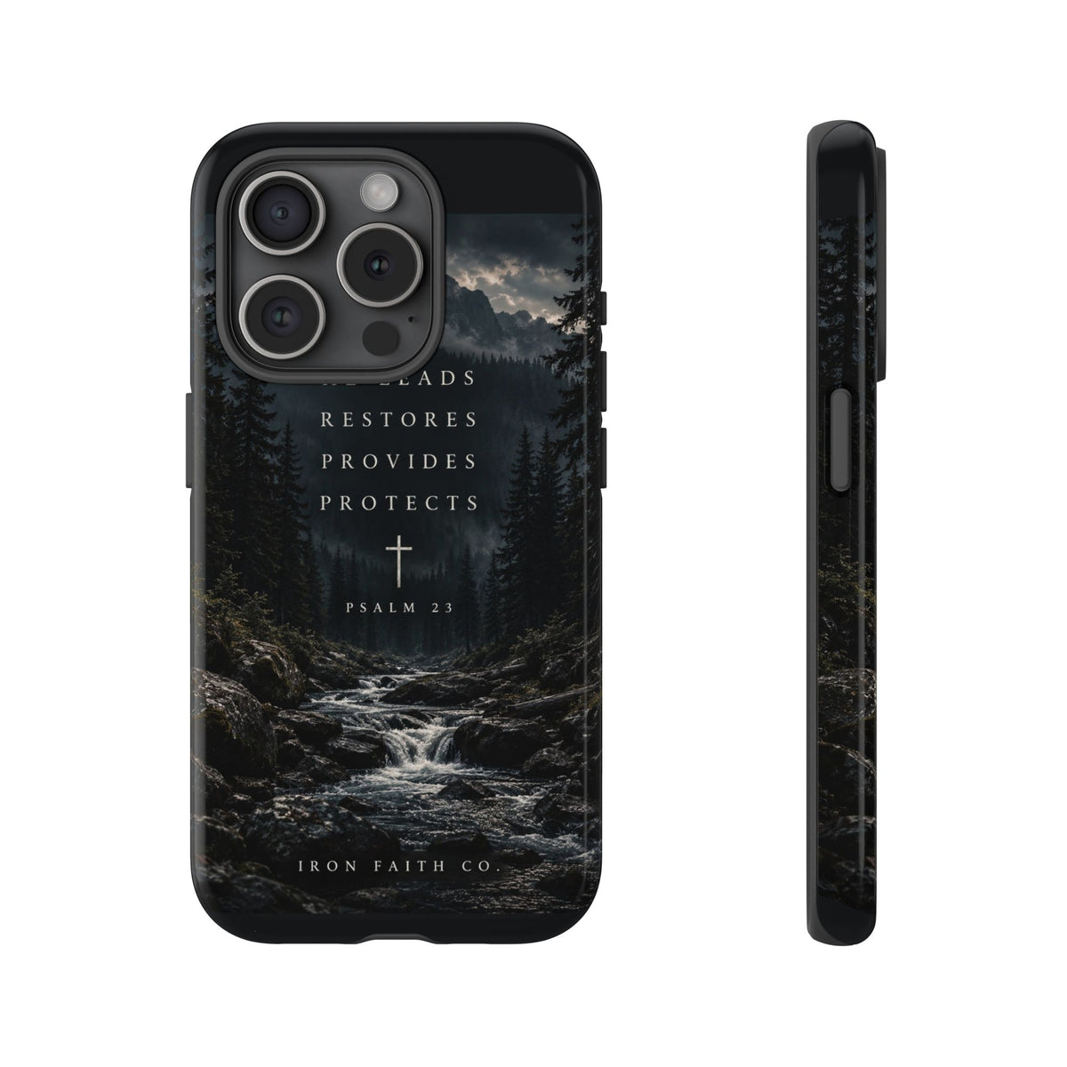 He Leads Psalm 23 Phone Case