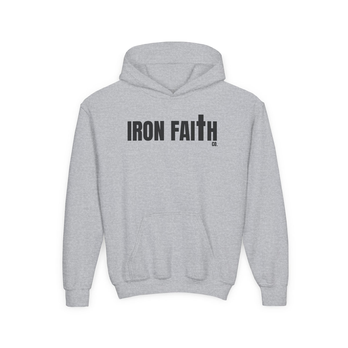 Iron Faith Co. Wordmark Youth Hoodie