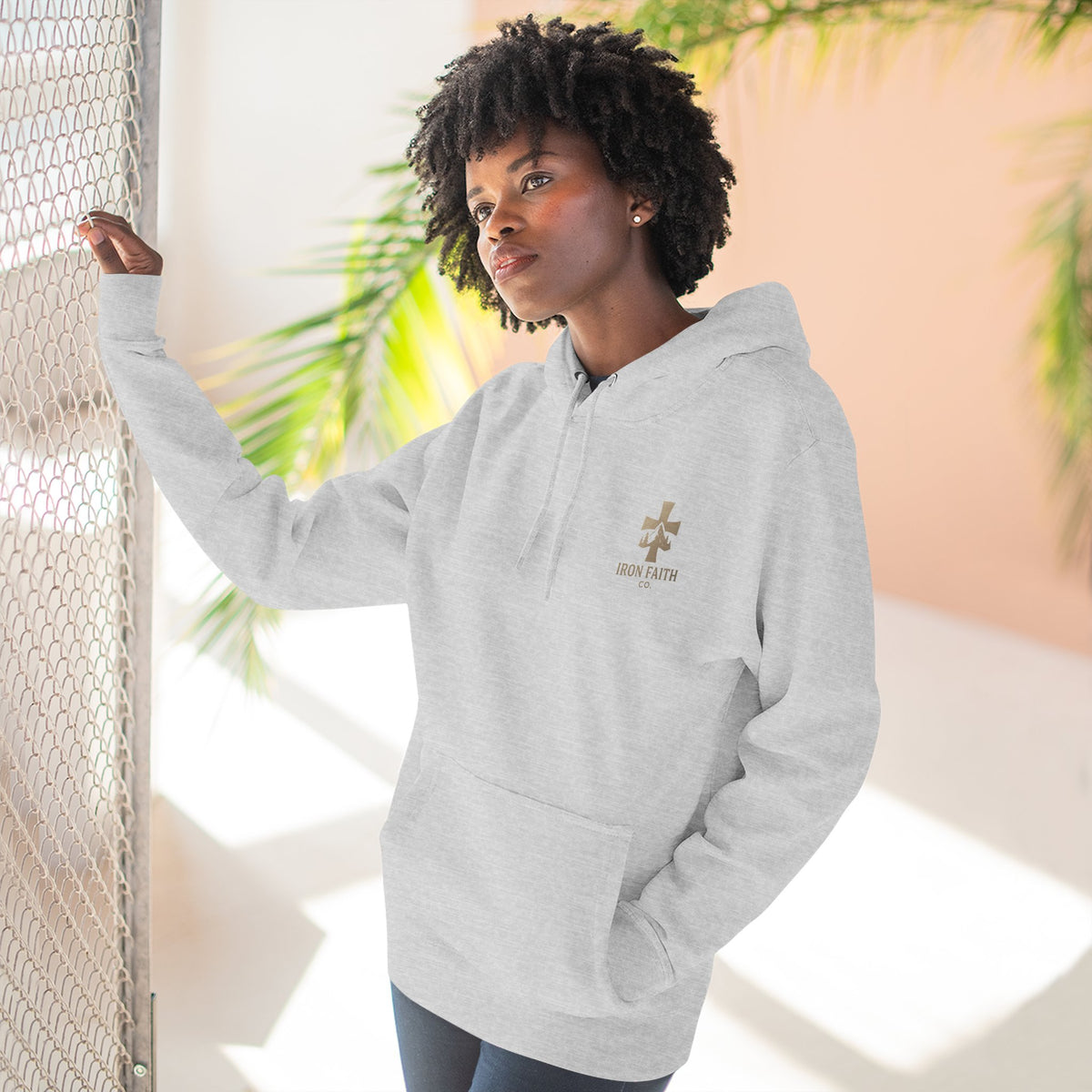 A Woman Who Fears The Lord Is Worthy Of Praise - Proverbs 31:30 - Iron Faith Co. - Fleece Hoodie - photo 18 of 30