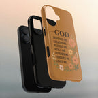 "GOD Designed Me" Floral iPhone Case