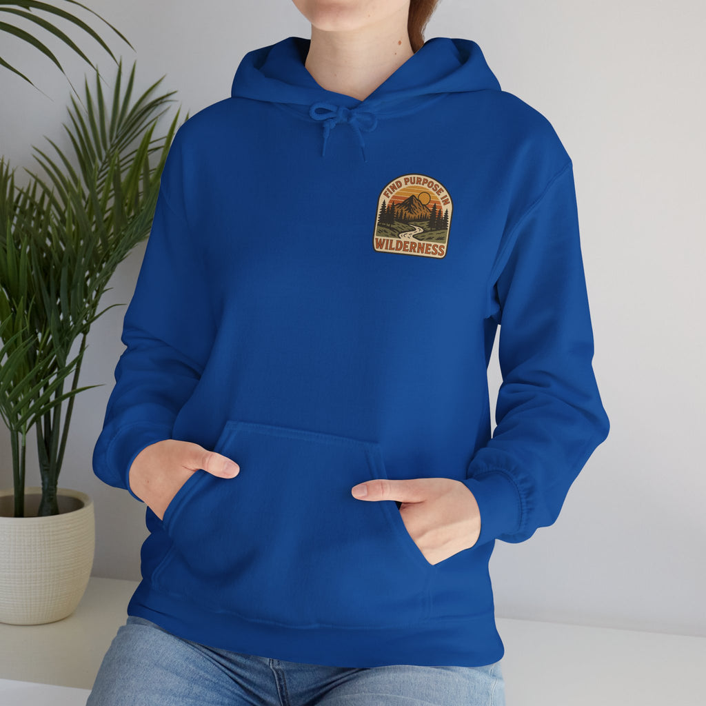 Find purpose in wilderness | Iron Faith Co. | Comfortable Heavy Blend Sweatshirt