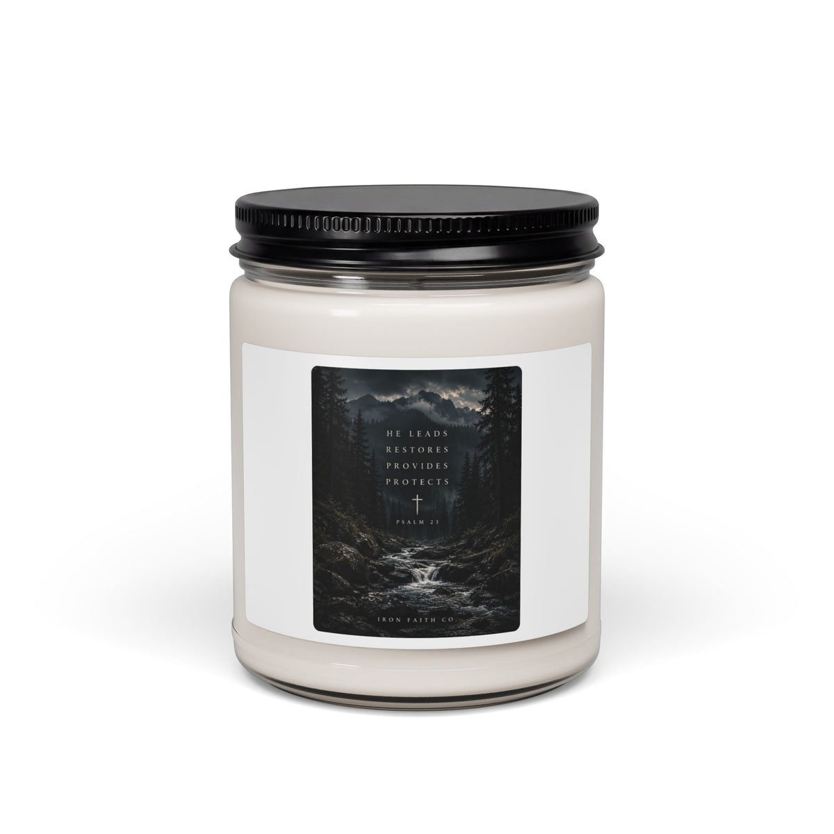 He Leads Psalm 23 Scented Soy Candle, 9oz