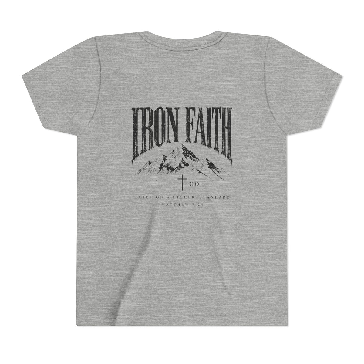 Built on a Higher Standard Youth Tee – Back Print