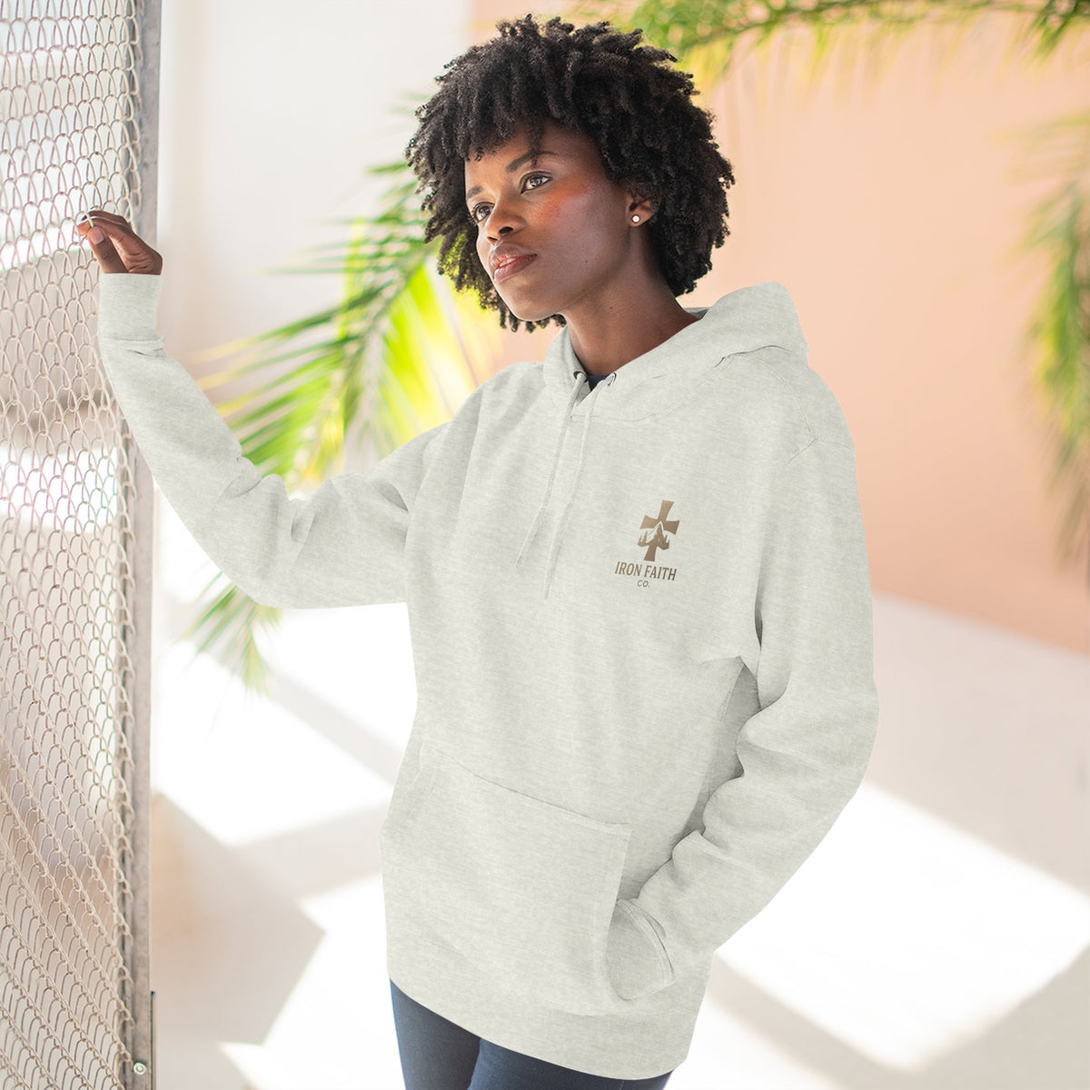A Woman Who Fears The Lord Is Worthy Of Praise | Proverbs 31:30 | Iron Faith Co. | Fleece Hoodie