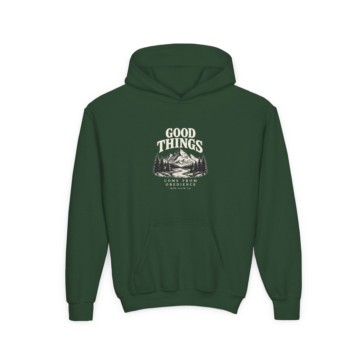 Good Things Come From Obedience Youth Hoodie
