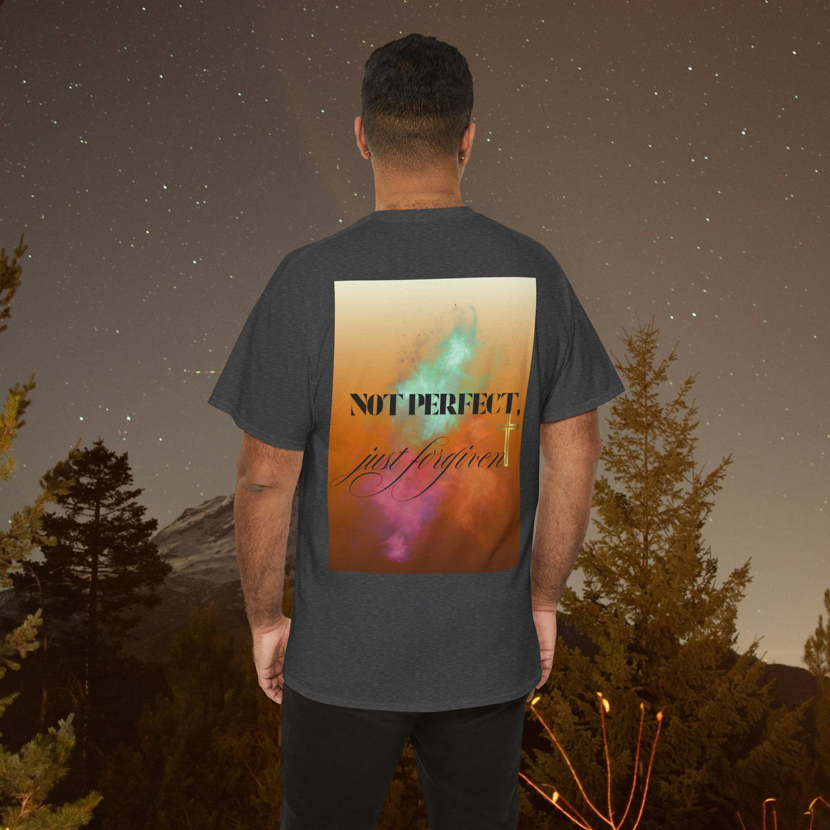 Iron Faith Co. | Not Perfect, Just Forgiven - Unisex Heavy Cotton T-Shirt