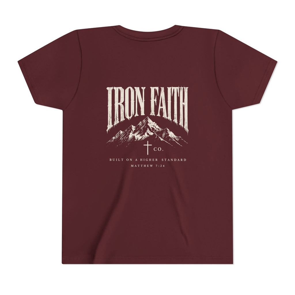Built on a Higher Standard Youth Tee – Back Print