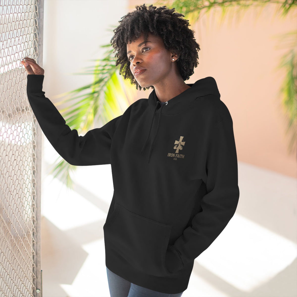 A Woman Who Fears The Lord Is Worthy Of Praise - Proverbs 31:30 - Iron Faith Co. - Fleece Hoodie - photo 23 of 30