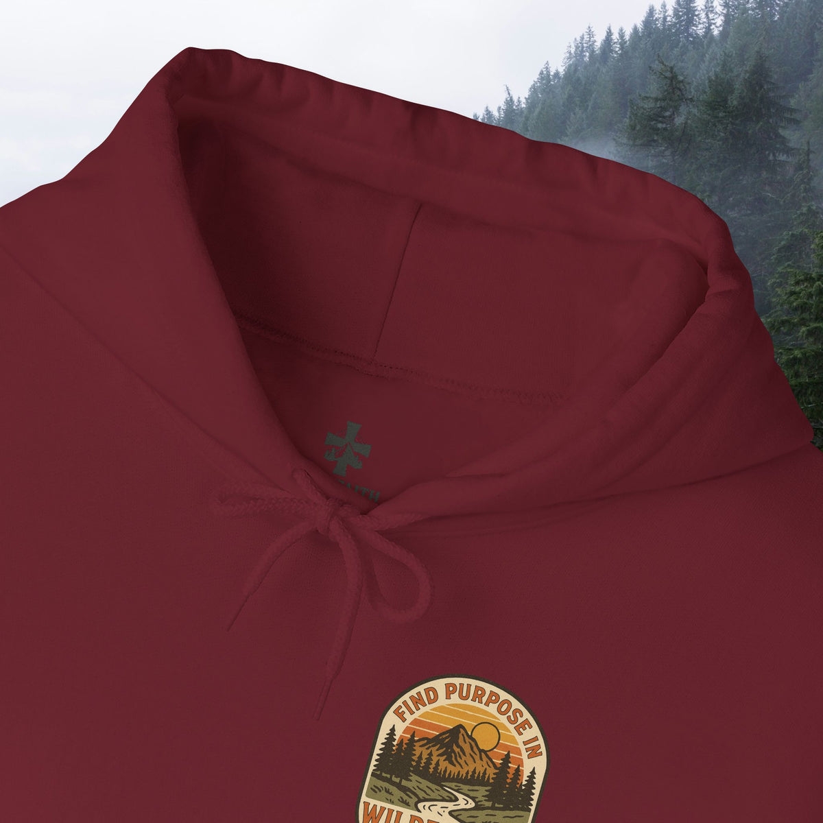 Find purpose in wilderness | Iron Faith Co. | Comfortable Heavy Blend Sweatshirt