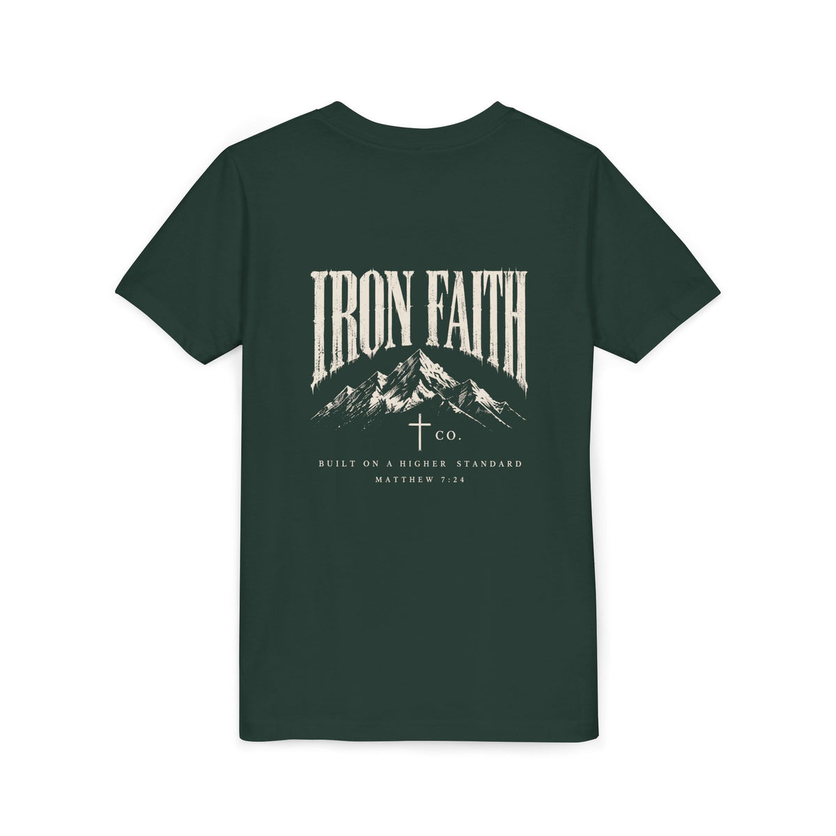 Built on a Higher Standard Youth Tee – Back Print