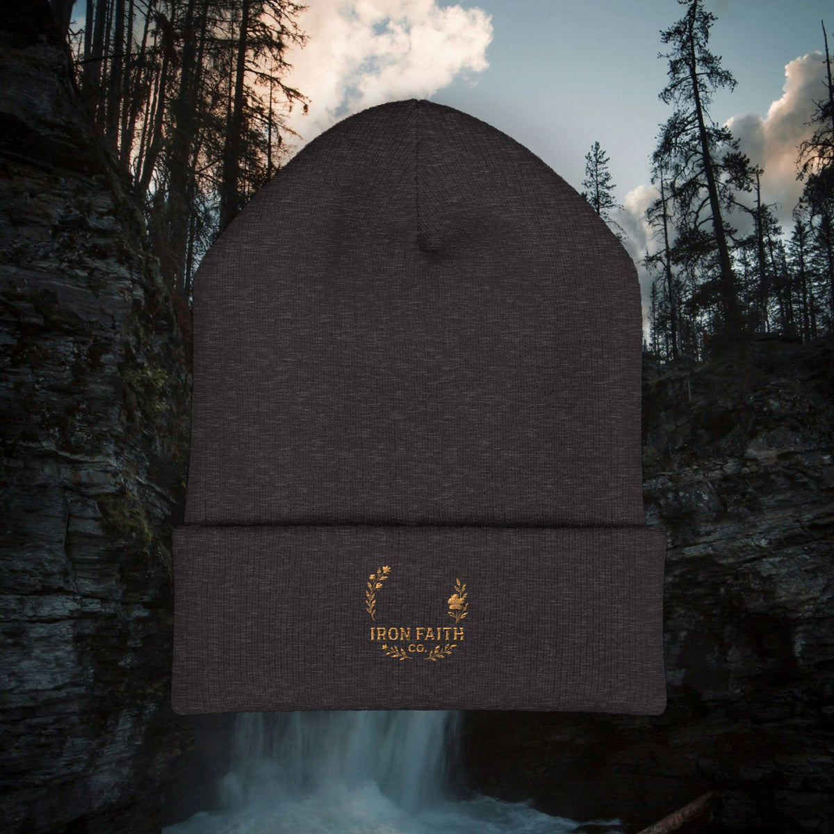 Iron Faith Embroidered Beanie - photo 11 of 30