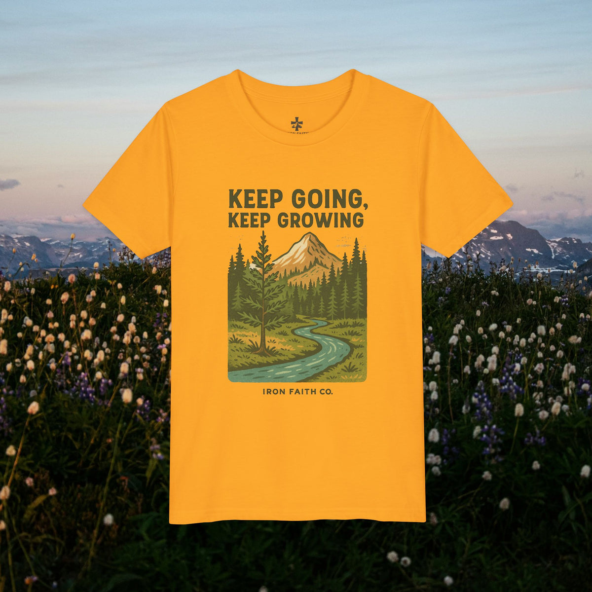 Keep going keep growing - Iron Faith Co. - Youth Short Sleeve Tee - photo 5 of 30