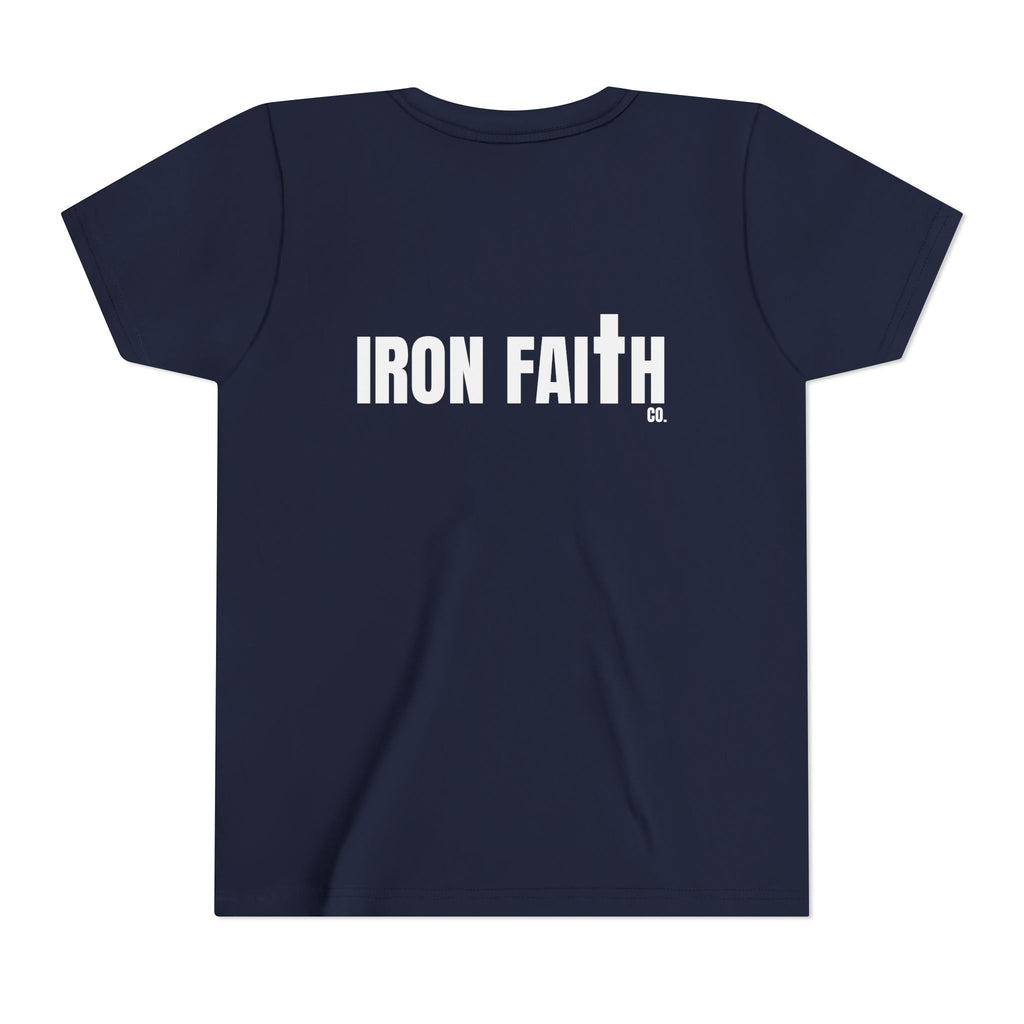 Iron Faith Co. Wordmark Youth Tee – Back Print