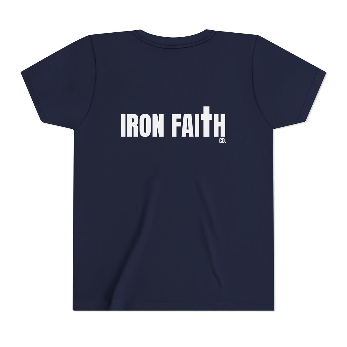 Iron Faith Co. Wordmark Youth Tee – Back Print