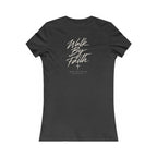 Walk By Faith Women's Fitted Tee – Back Print