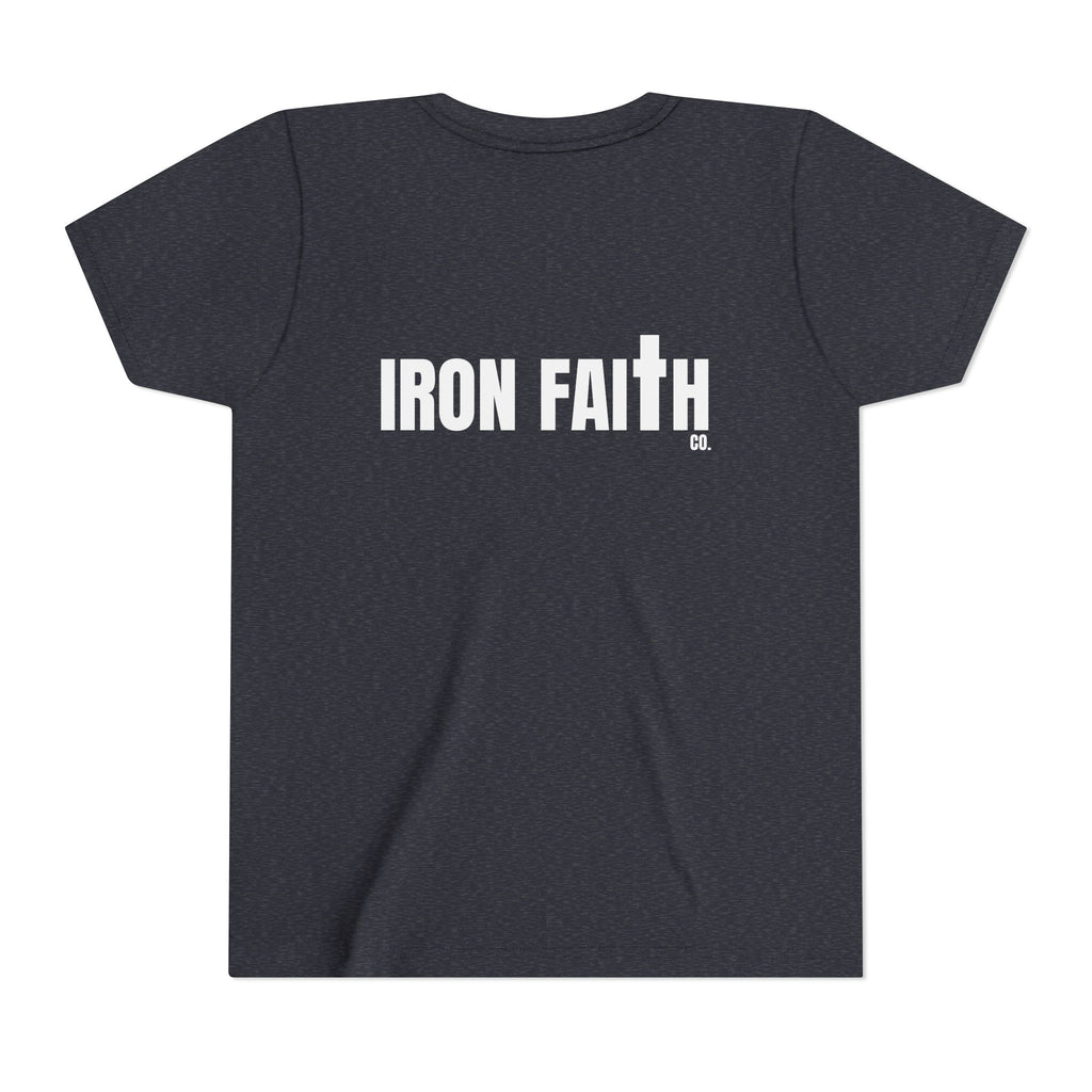 Iron Faith Co. Wordmark Youth Tee – Back Print
