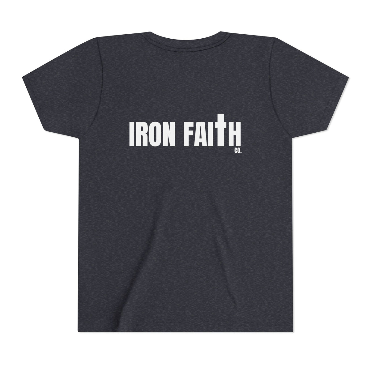 Iron Faith Co. Wordmark Youth Tee – Back Print