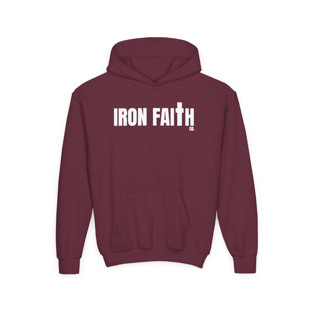 Iron Faith Co. Wordmark Youth Hoodie