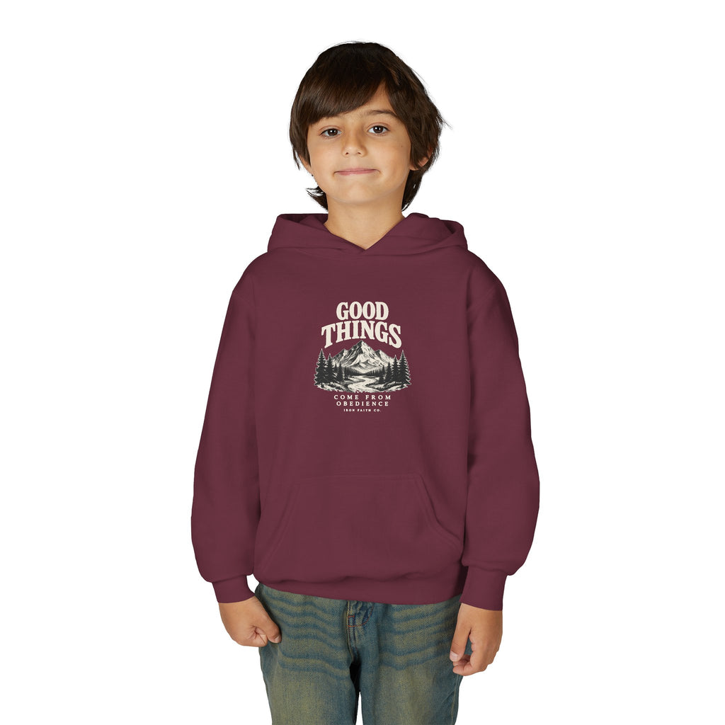 Good Things Come From Obedience Youth Hoodie