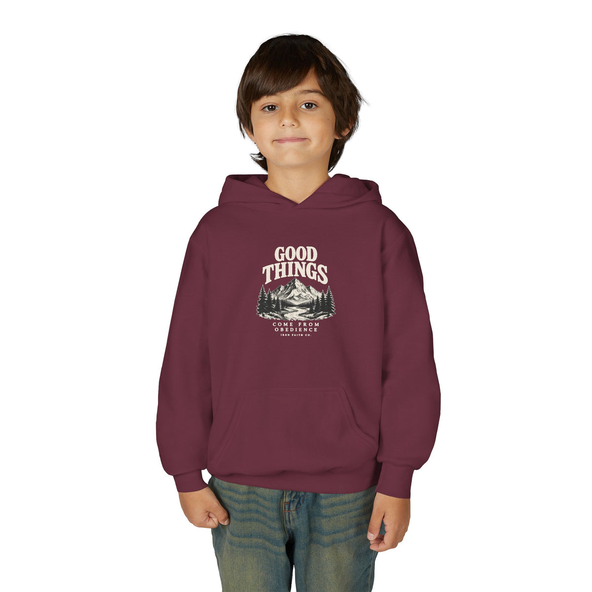 Good Things Come From Obedience Youth Hoodie