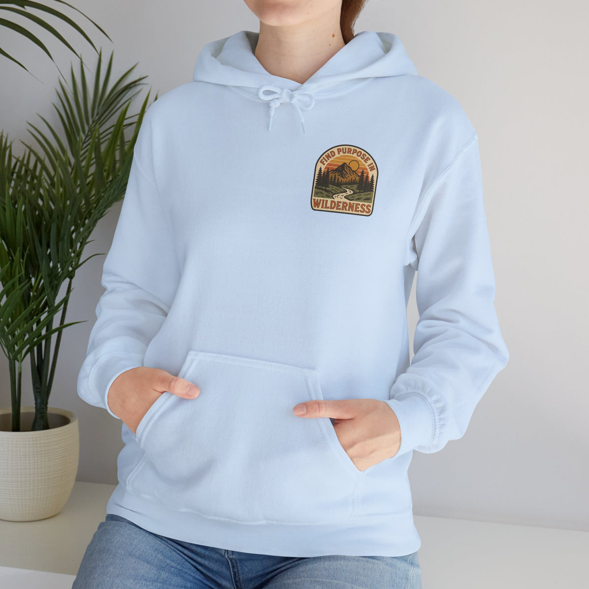 Find purpose in wilderness | Iron Faith Co. | Comfortable Heavy Blend Sweatshirt
