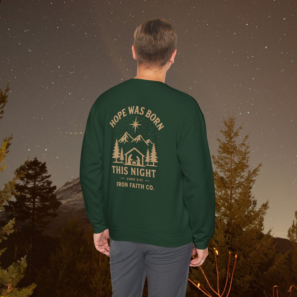Hope Was Born This Night Sweatshirt - IronFaithCo. - photo 1 of 30