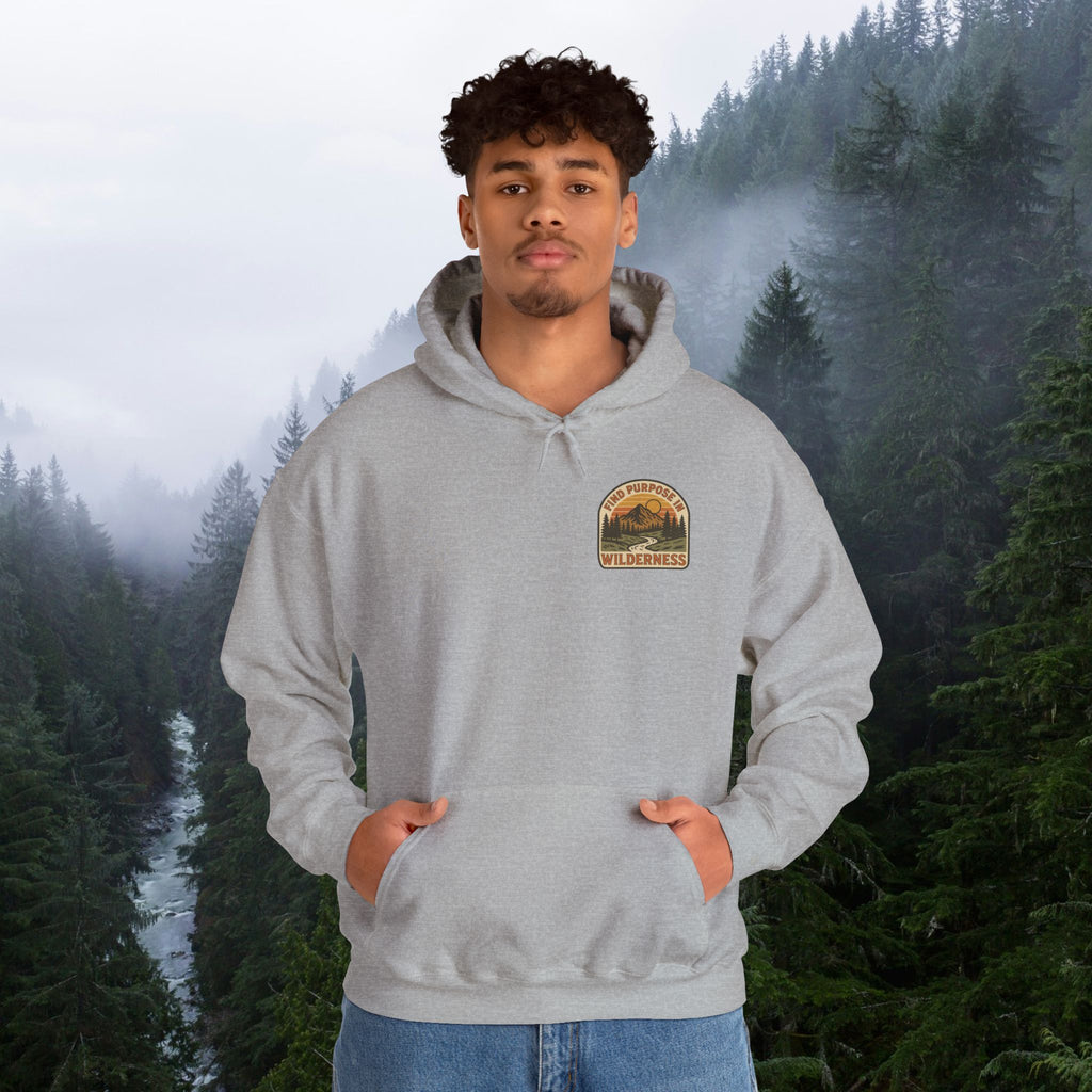 Find purpose in wilderness | Iron Faith Co. | Comfortable Heavy Blend Sweatshirt
