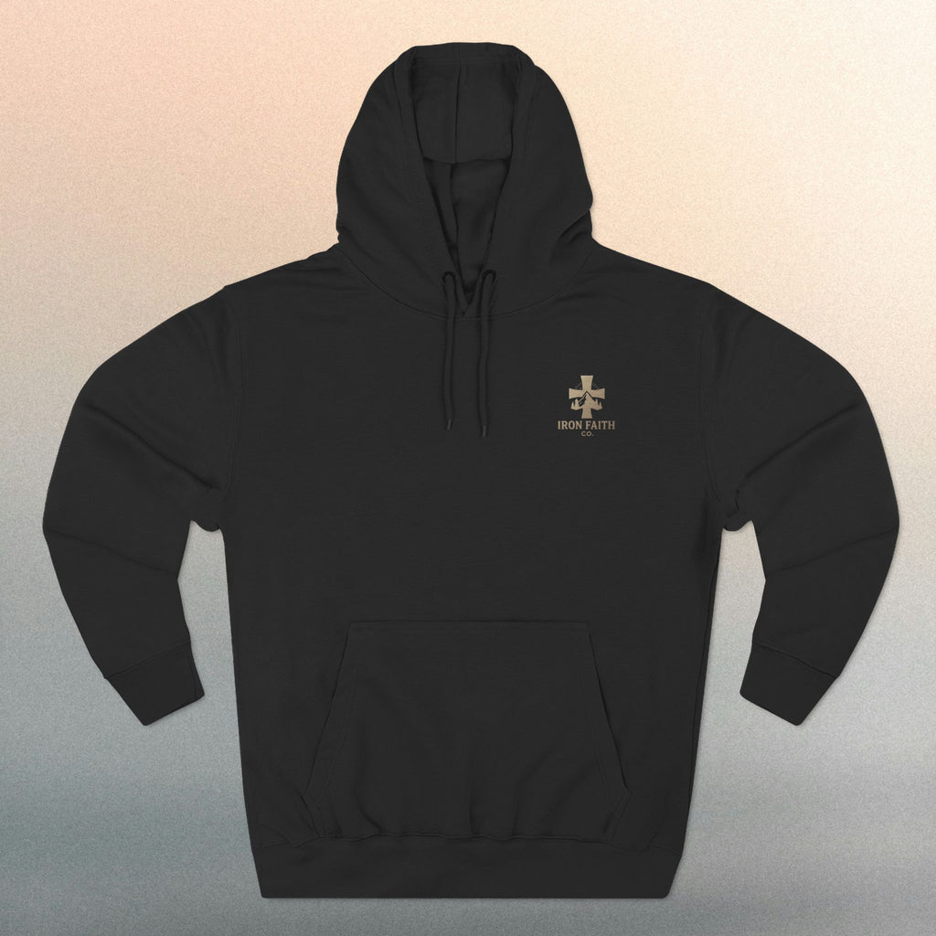 A Woman Who Fears The Lord Is Worthy Of Praise - Proverbs 31:30 - Iron Faith Co. - Fleece Hoodie - photo 3 of 30