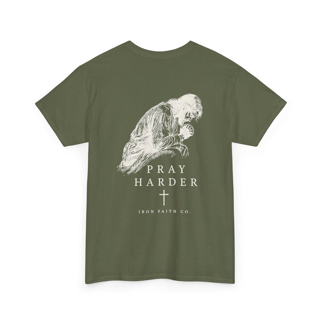 Pray Harder Tee – Back Print