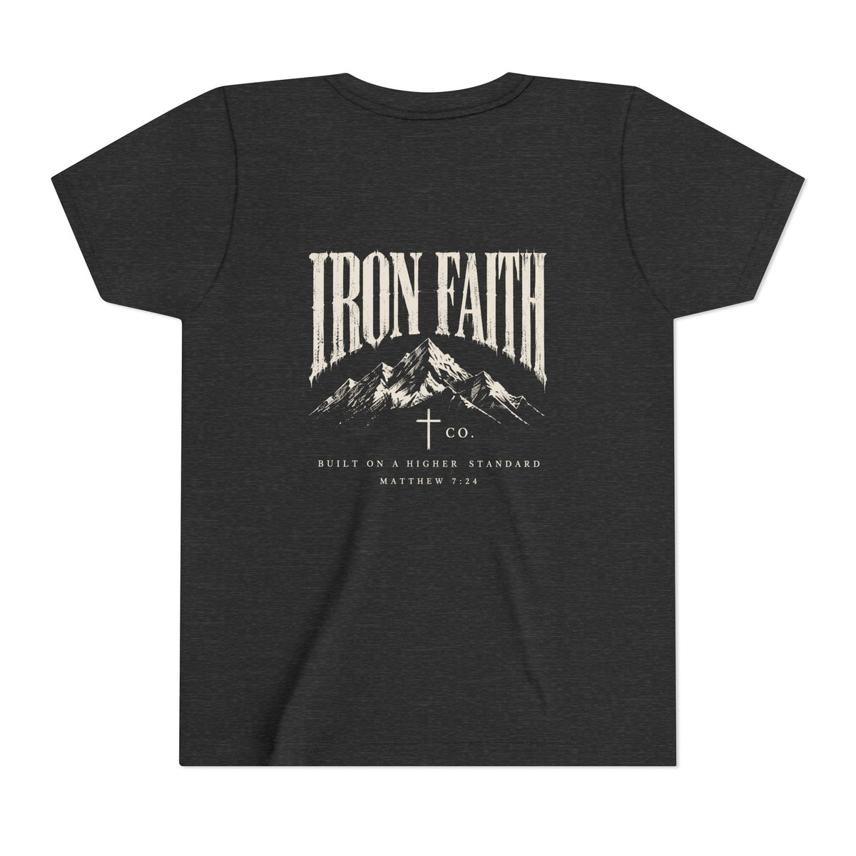 Built on a Higher Standard Youth Tee – Back Print