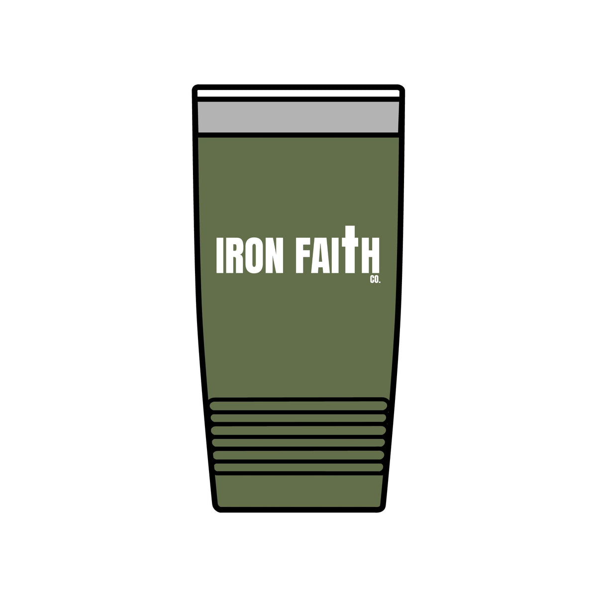 Iron Faith Co. Wordmark Insulated Tumbler, 20oz