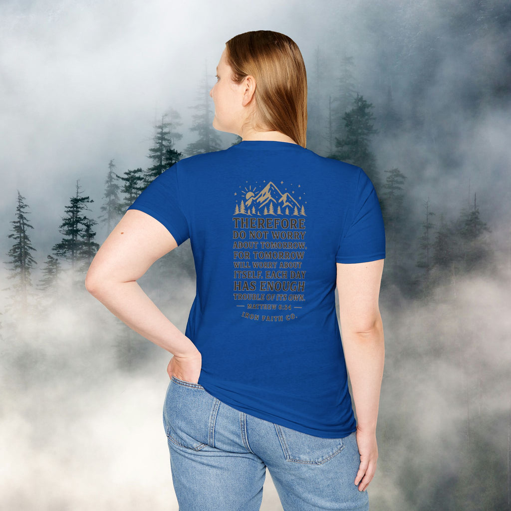 Iron Faith Co. | Matthew 6:34 T-shirt