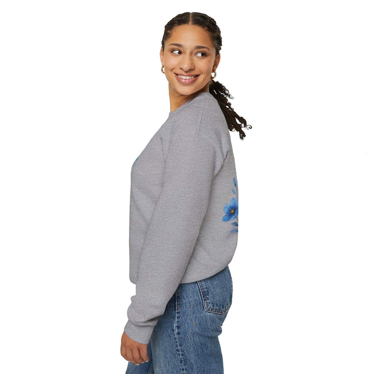 She Looks Back and Thanks God Floral Sweatshirt - Iron Faith Co. - photo 19 of 24