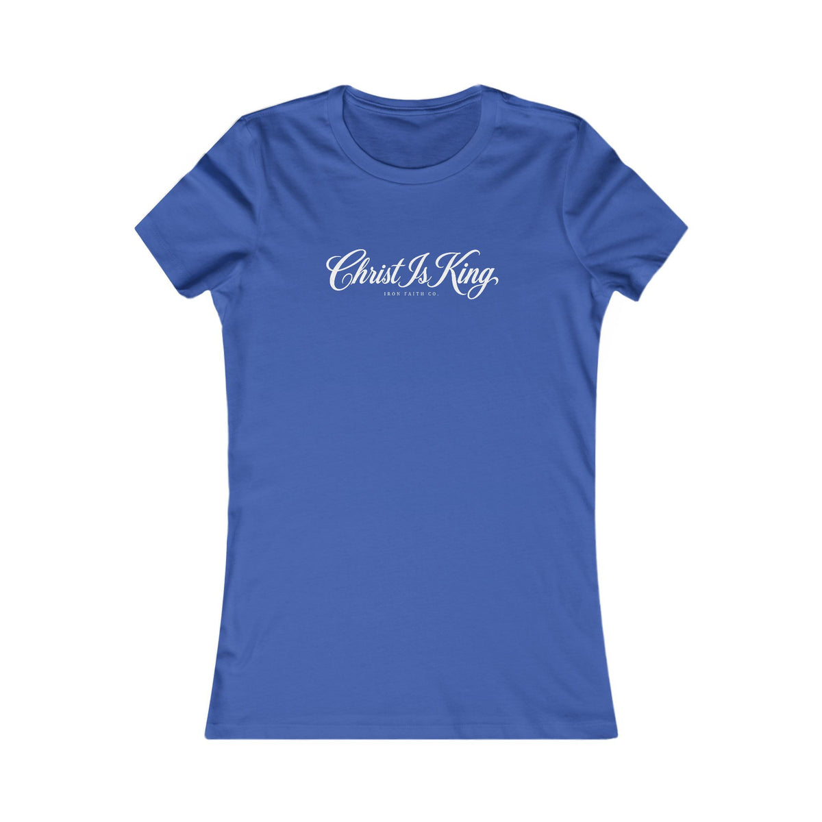 Christ Is King Women's Fitted Tee