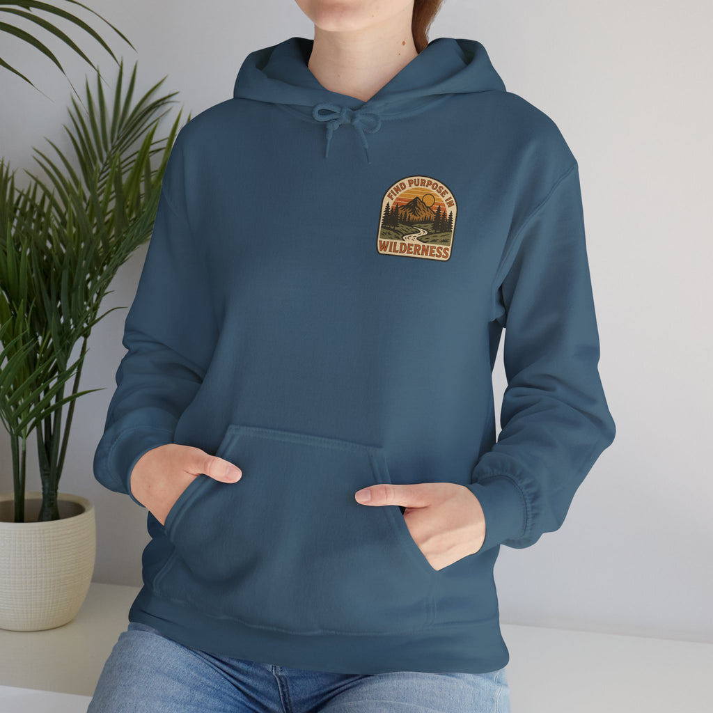 Find purpose in wilderness | Iron Faith Co. | Comfortable Heavy Blend Sweatshirt