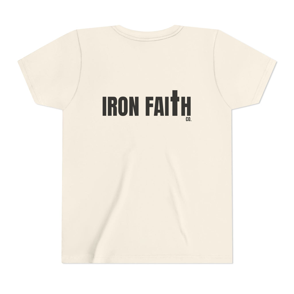 Iron Faith Co. Wordmark Youth Tee – Back Print