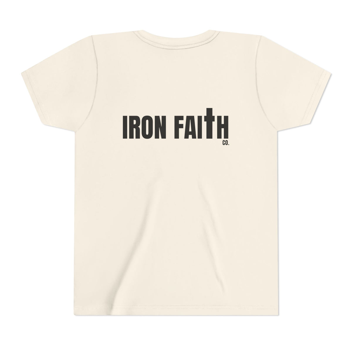 Iron Faith Co. Wordmark Youth Tee – Back Print