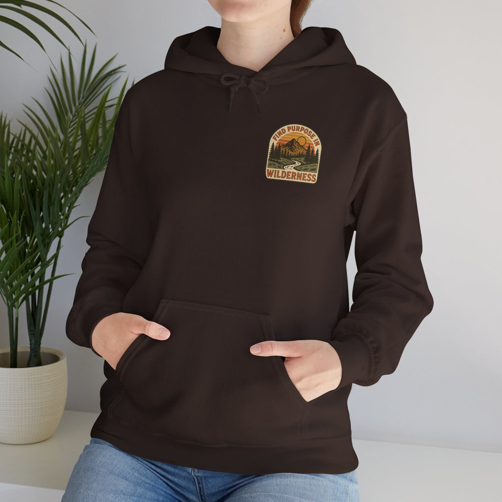 Find purpose in wilderness | Iron Faith Co. | Comfortable Heavy Blend Sweatshirt
