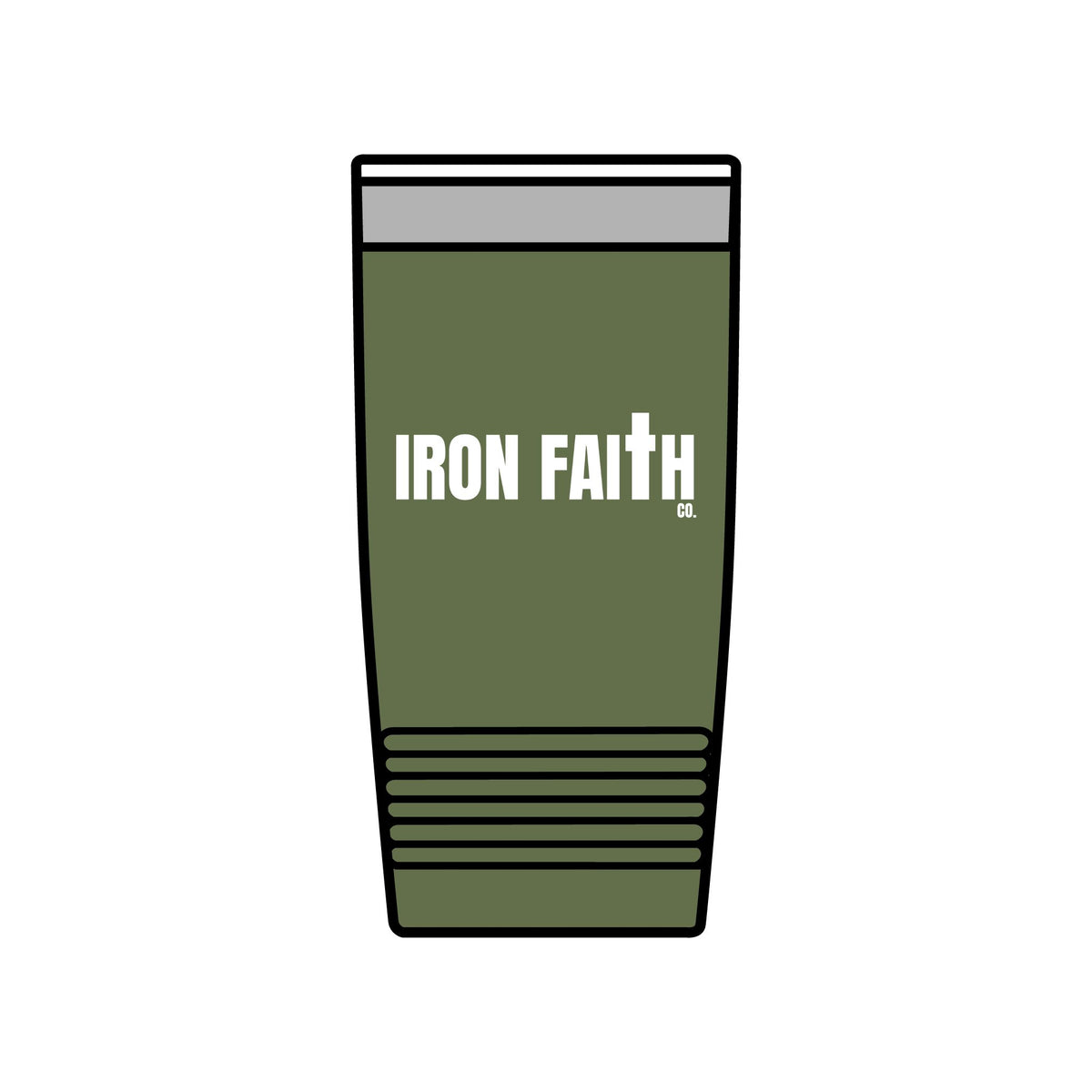 Iron Faith Co. Wordmark Insulated Tumbler, 20oz