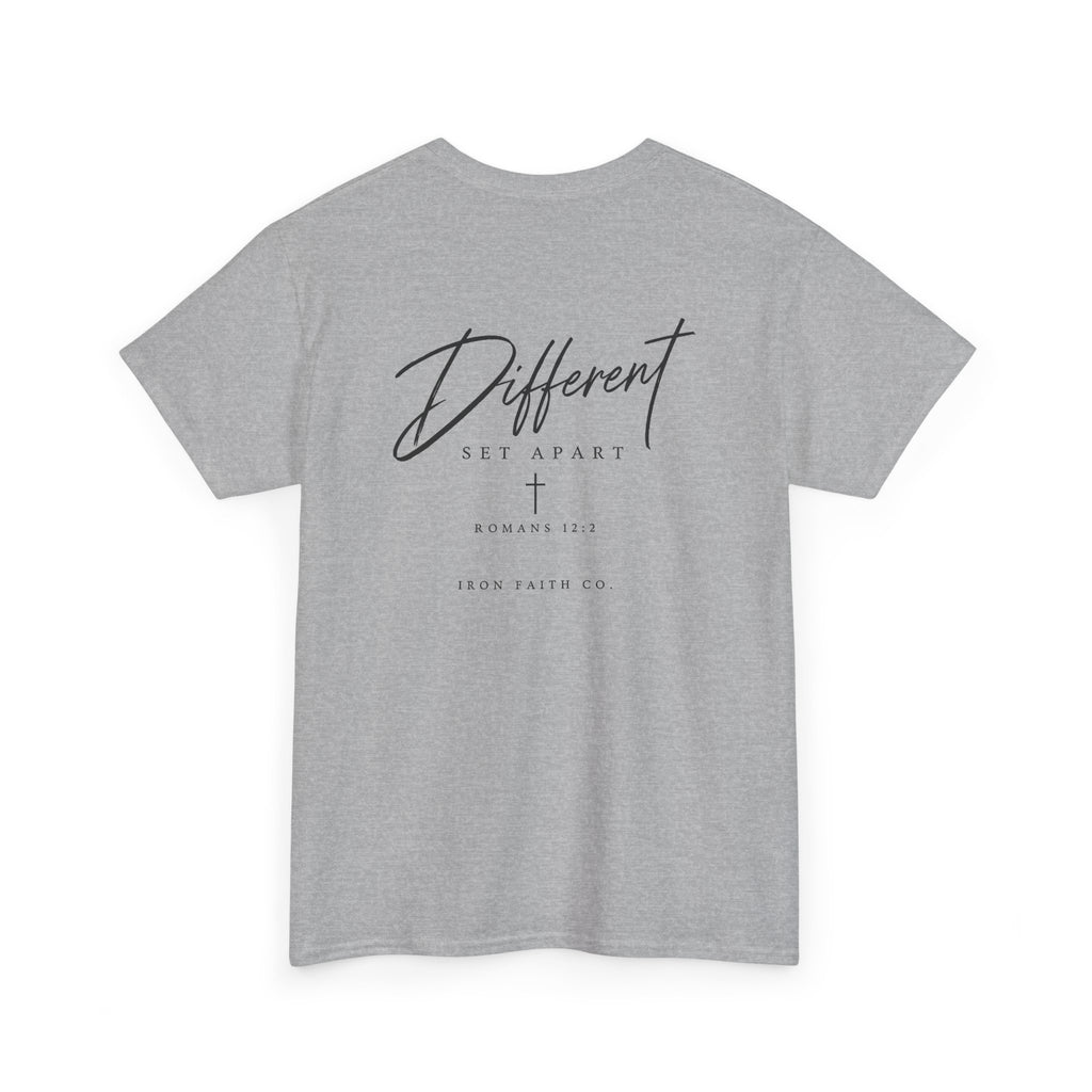 Different Romans 12:2 Tee – Back Print