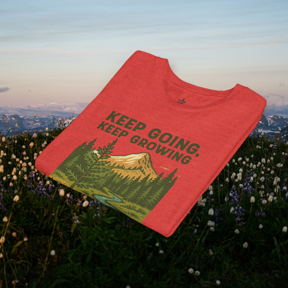 Keep going keep growing | Iron Faith Co. | Youth Short Sleeve Tee