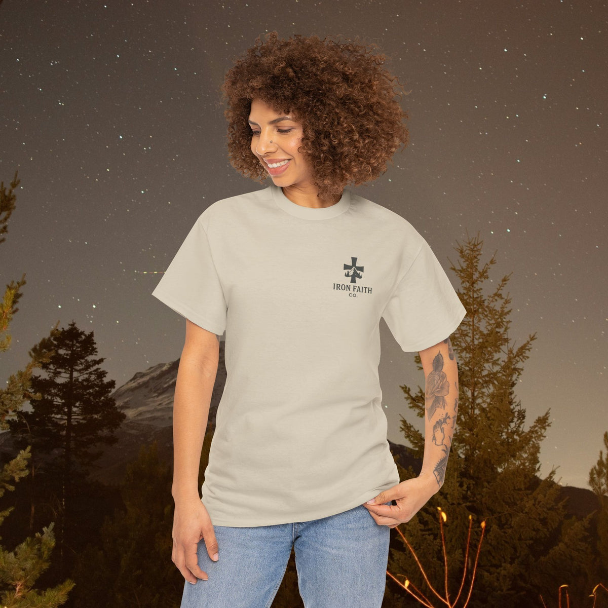 Iron Faith Co. | Not Perfect, Just Forgiven - Unisex Heavy Cotton T-Shirt