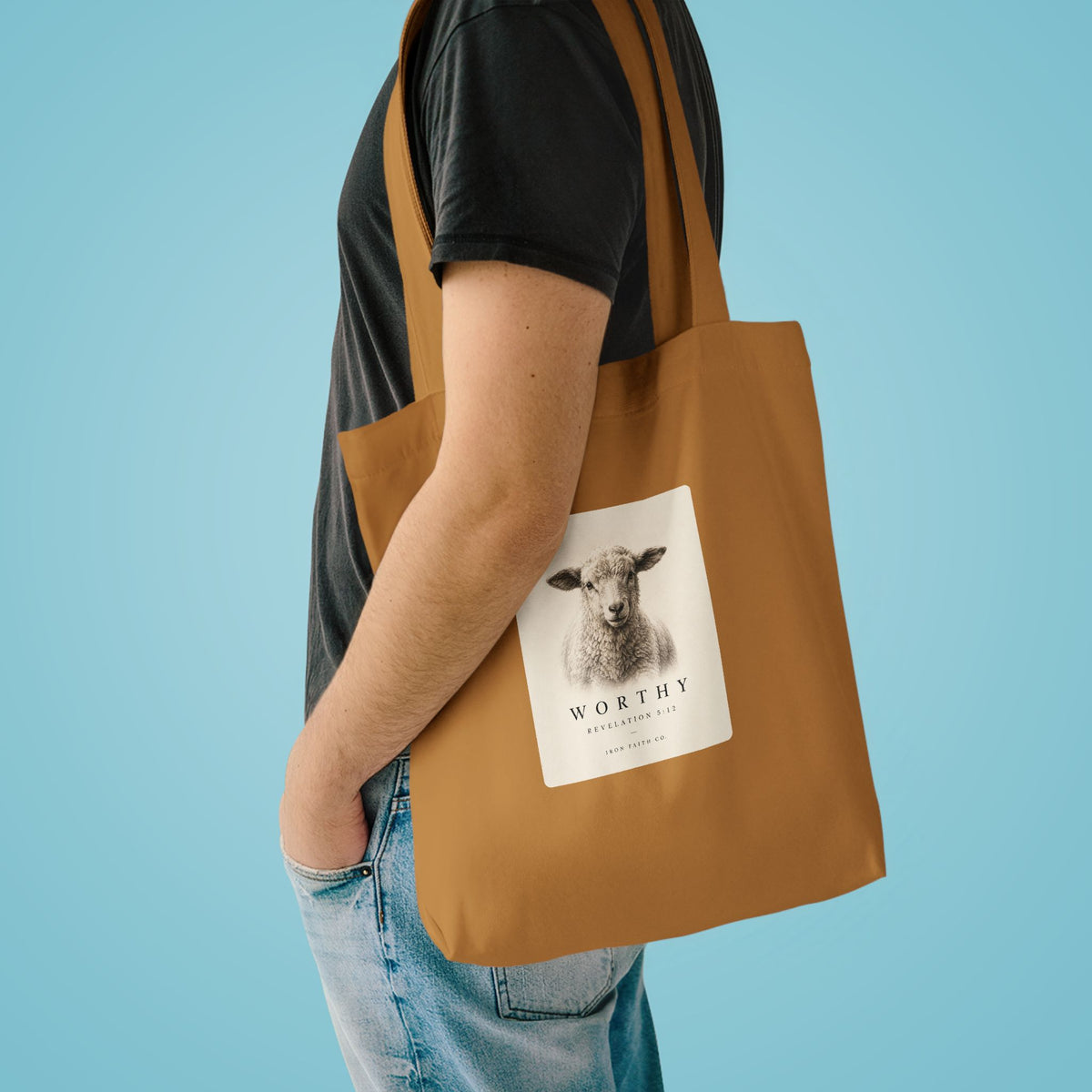 Worthy Revelation 5:12 Tote Bag
