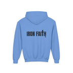 Iron Faith Co. Wordmark Youth Hoodie – Back Print