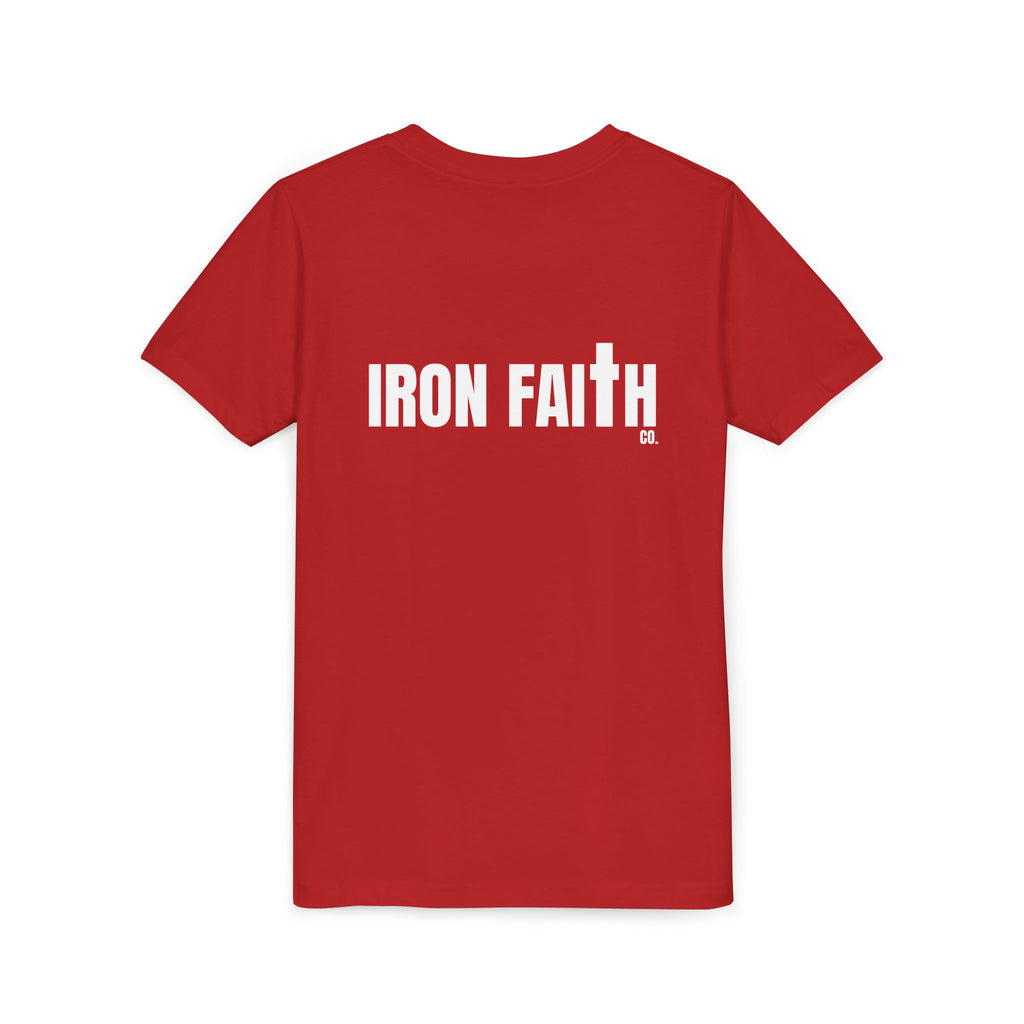 Iron Faith Co. Wordmark Youth Tee – Back Print