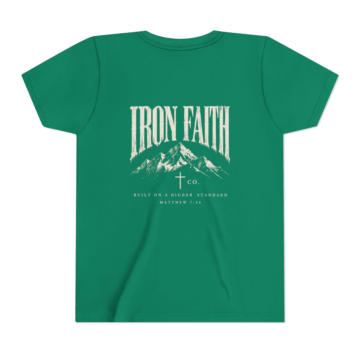 Built on a Higher Standard Youth Tee – Back Print