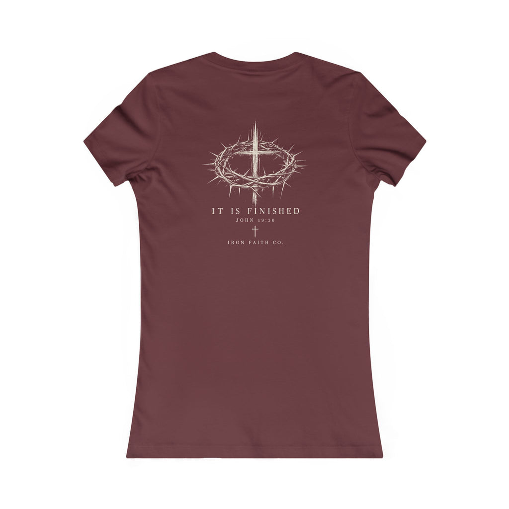 It Is Finished Women's Fitted Tee