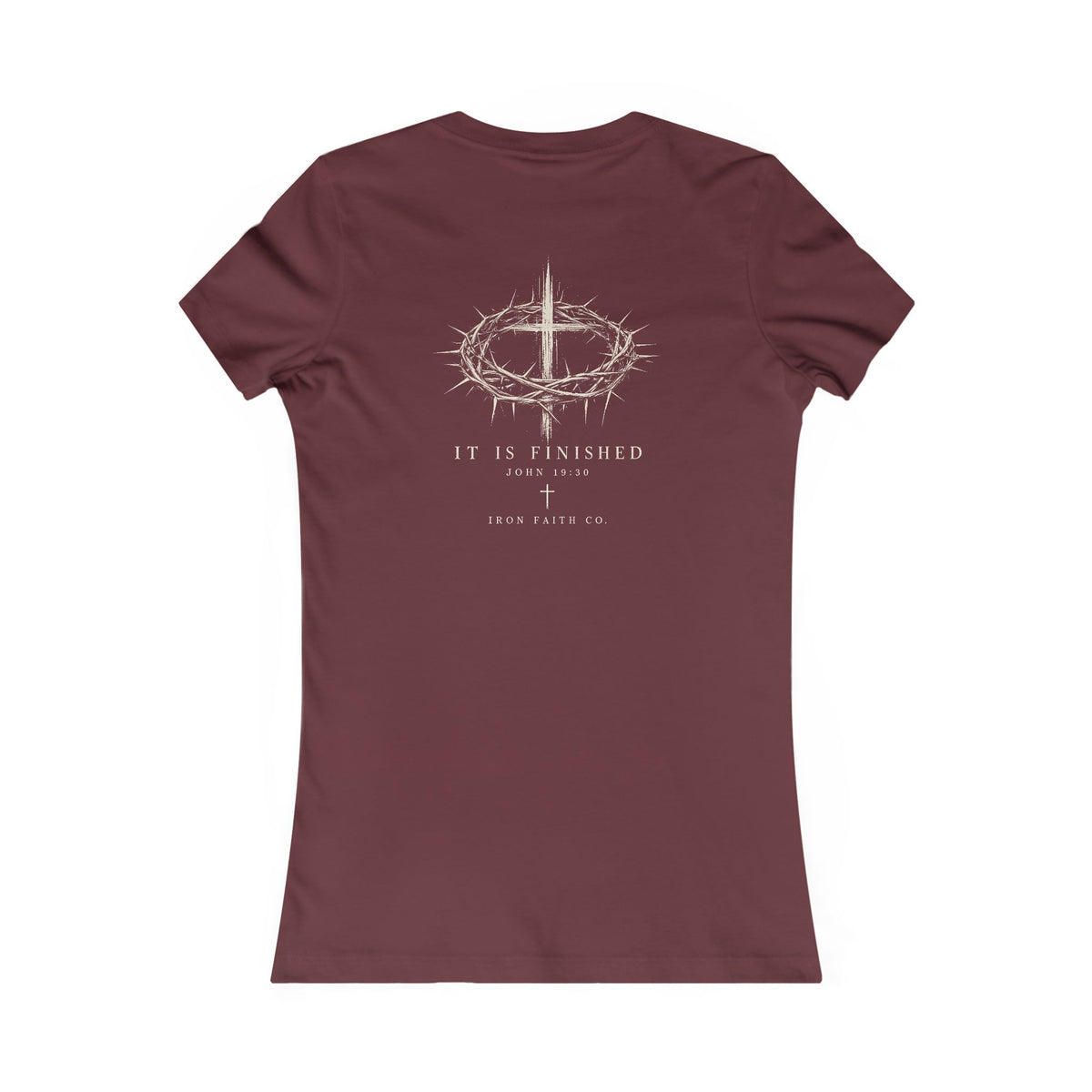 It Is Finished Women's Fitted Tee