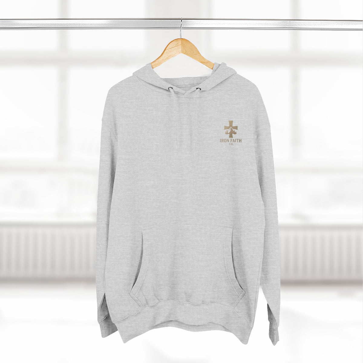 A Woman Who Fears The Lord Is Worthy Of Praise - Proverbs 31:30 - Iron Faith Co. - Fleece Hoodie - photo 16 of 30