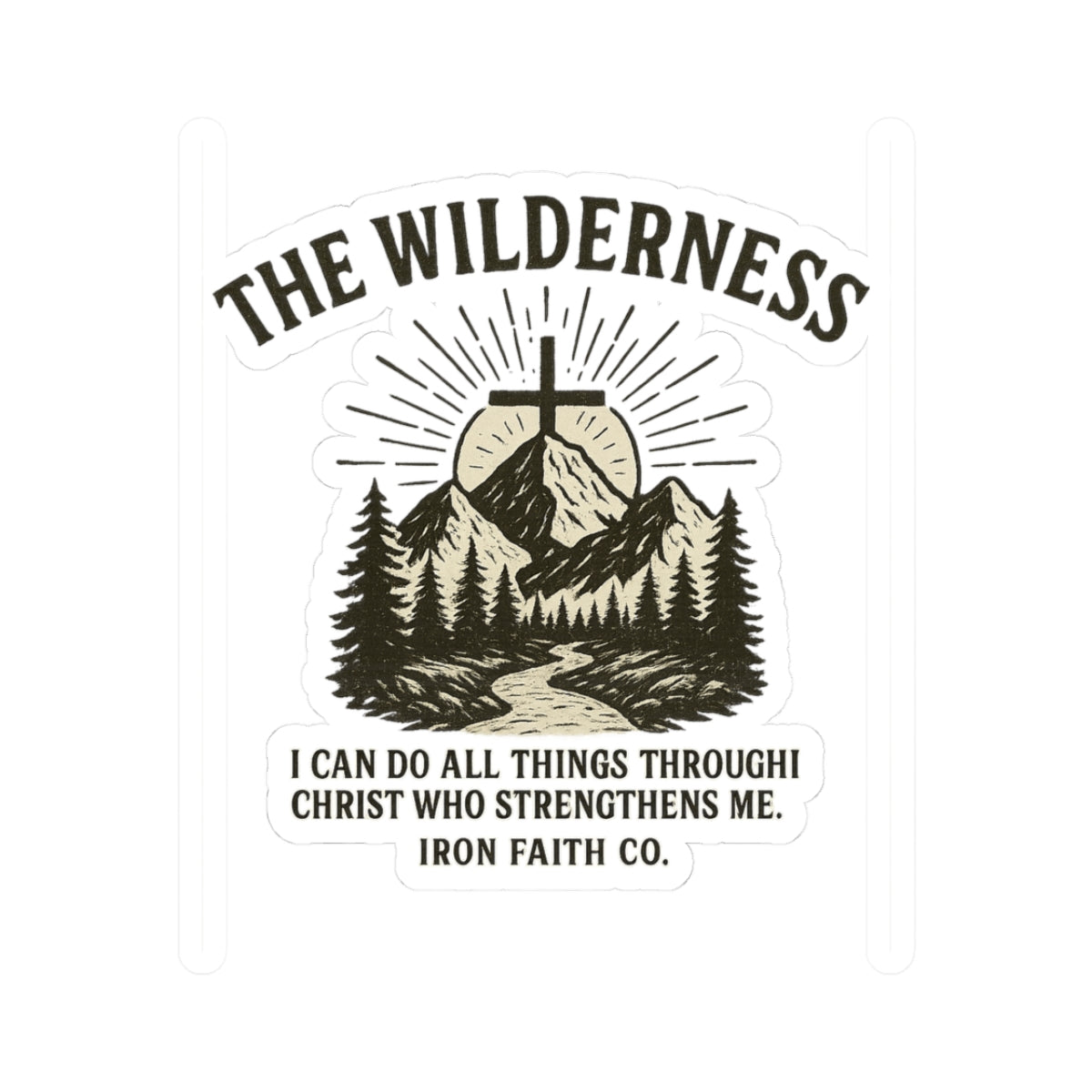 I can do all things through Christ - Wilderness Kiss-Cut Sticker - photo 1 of 3